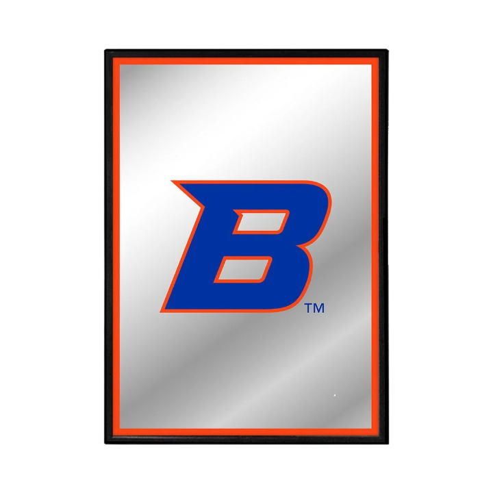 Boise State Broncos The Fan Brand B Framed Mirrored Wall Sign (Orange)