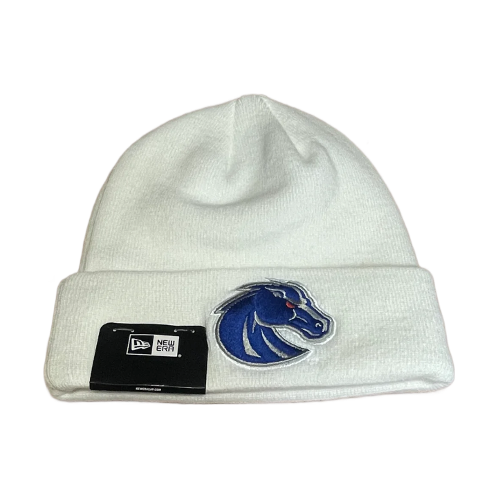 Boise State Broncos New Era Bronco Beanie (White)