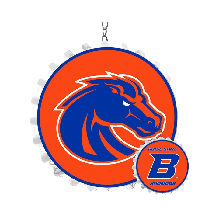 Boise State Broncos The Fan Brand Bottle Cap Dangler Sign
