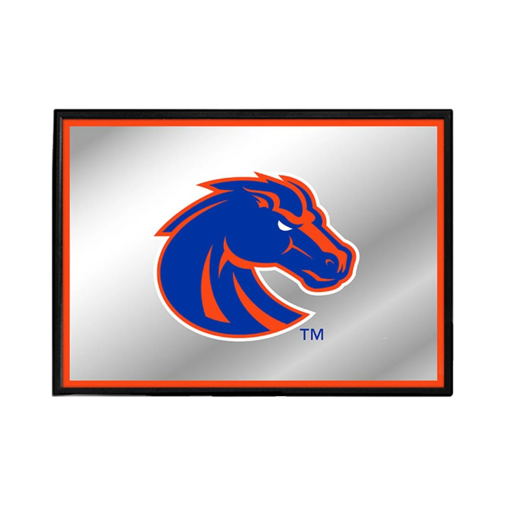 Boise State Broncos The Fan Brand Bronco Framed Mirrored Wall Sign (Orange)