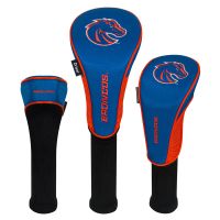 Boise State Broncos Team Effort Set of Three Golf Headcovers (Blue/Orange)