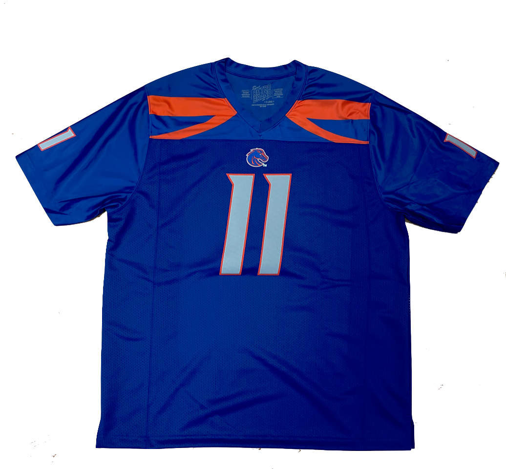 Boise State Broncos Retro Brand Men's Kellen Moore Football Jersey (Blue)