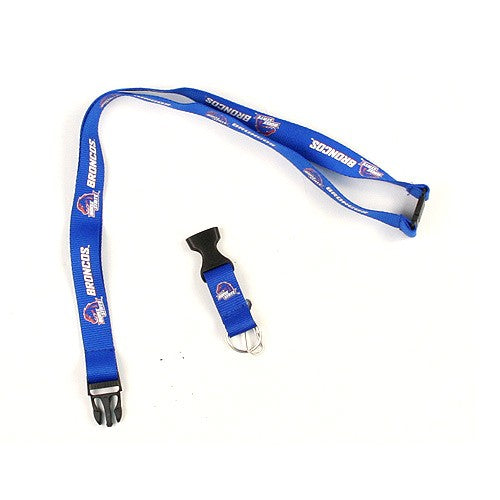 Boise State Broncos "Broncos" Skinny Lanyard (Blue)