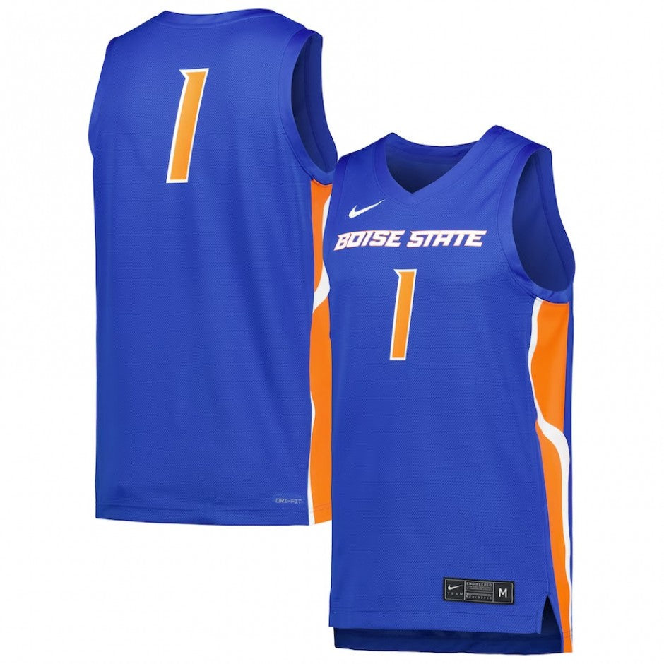 Boise State Broncos Nike Men's #1 Basketball Jersey (Blue)