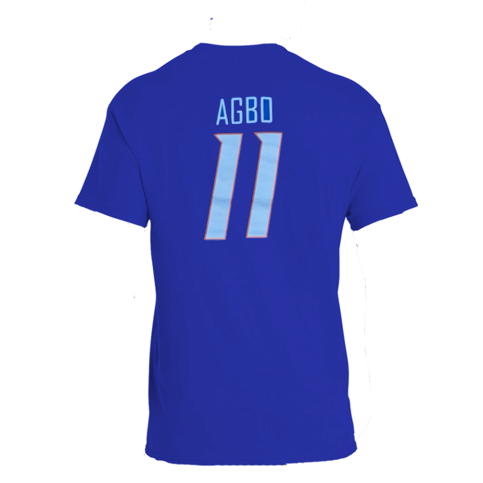 Boise State Broncos Select Men's "Agbo" Name and Number Basketball Tee (Blue)