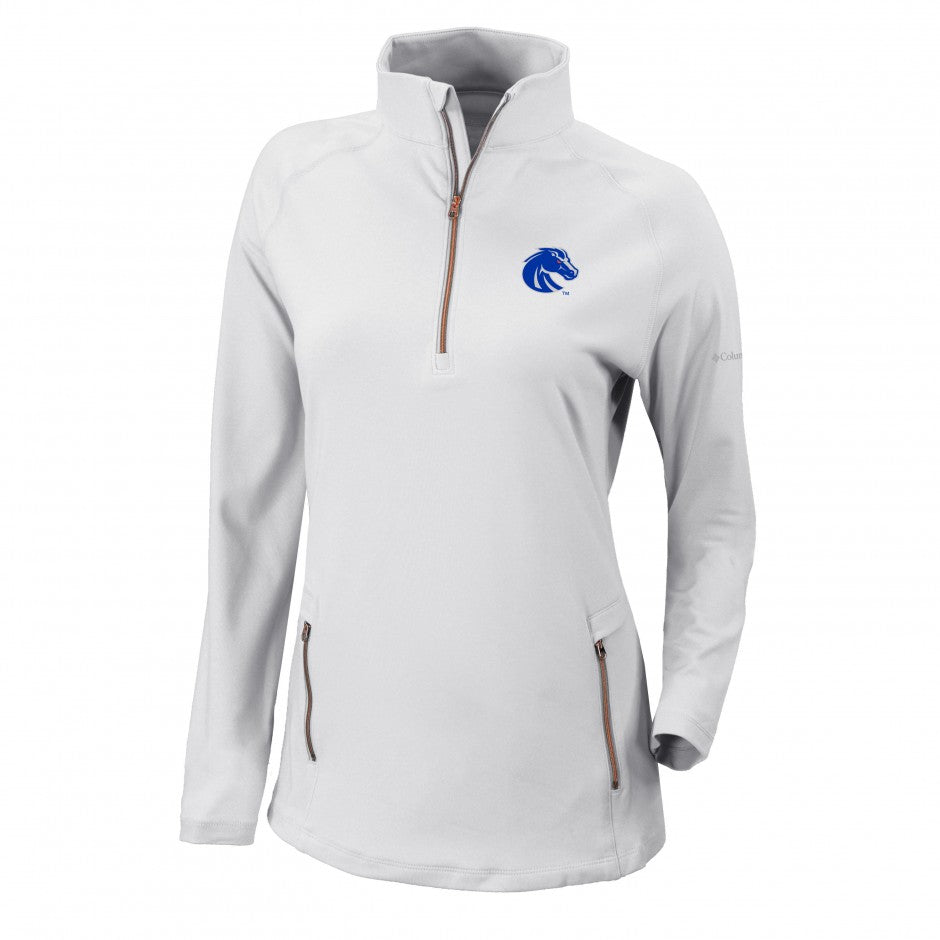 Boise State Broncos Columbia Women's 1/4 Zip Jacket (White) – The