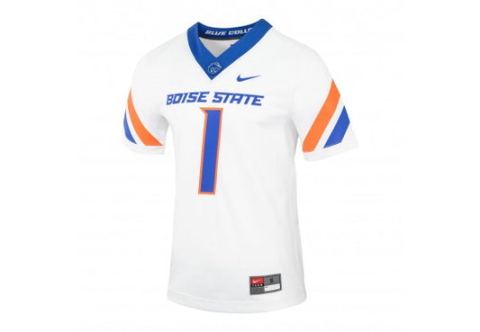 Boise State Broncos Nike Men's Football Game Jersey (White)