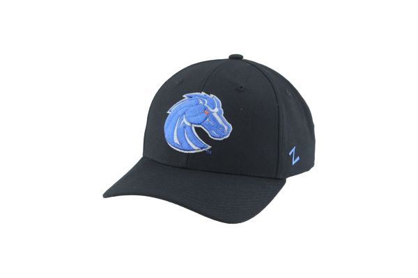 Boise State Broncos Zephyr Bronco Curved Fitted Hat (Black)