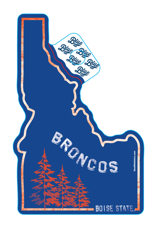 Boise State Broncos Blue84 Idaho Sticker (Blue)