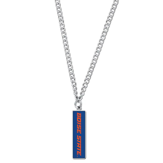 Boise State Broncos Wincraft Rectangle Charm Necklace (Blue)