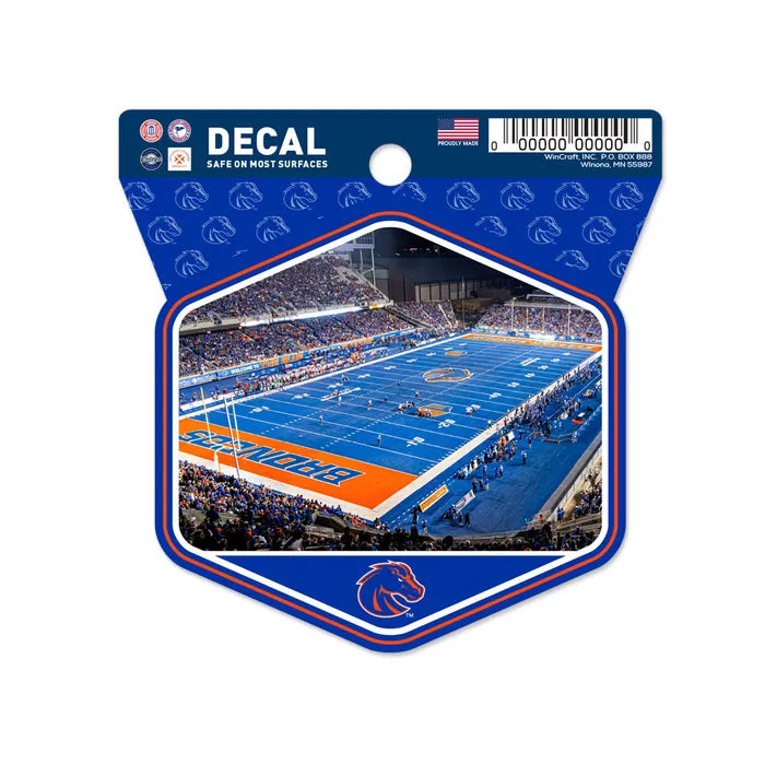 Boise State Broncos Wincraft 3x4 Clean Cut Field Decal