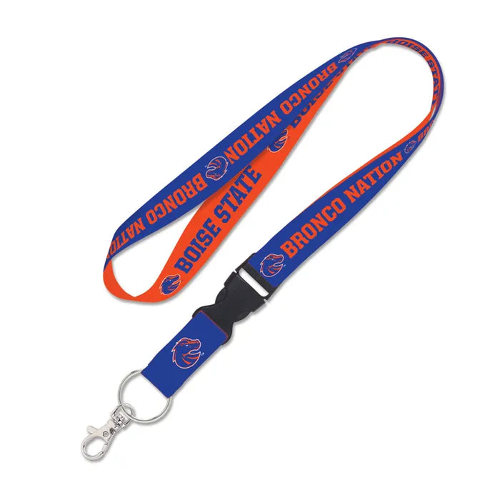 Boise State Broncos Wincraft "Bronco Nation" Lanyard (Blue/Orange)