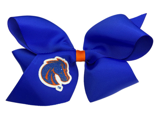 Boise State Broncos USA Bows Jumbo Glitter Bow (Blue)