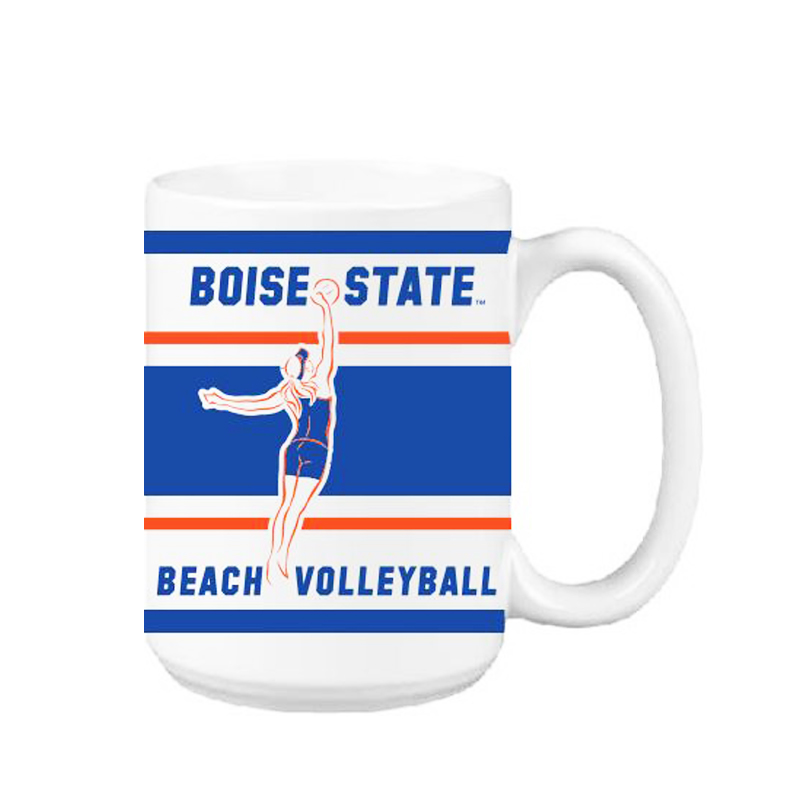 Boise State Broncos 15oz Volleyball Mug (White)