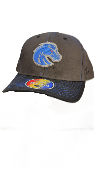 Boise State Broncos Zephyr Kids Snapback Hat (Charcoal)