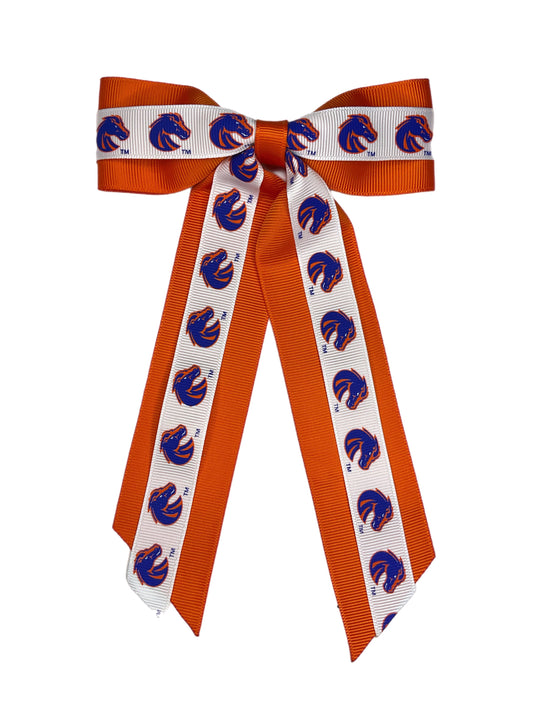 Boise State Broncos USA Bows Mini Bow (White/Orange)