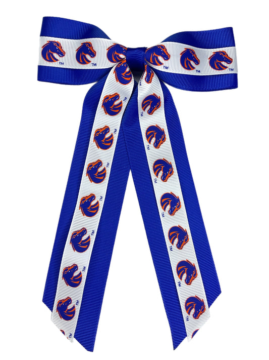Boise State Broncos USA Bows Mini Bow (White/Blue)