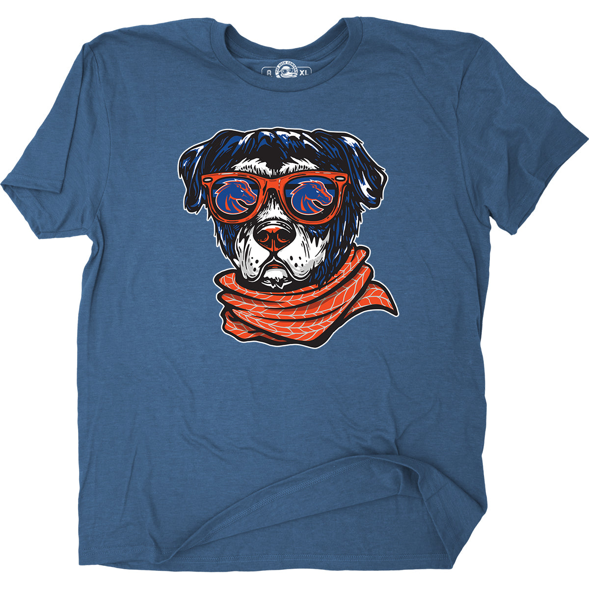 Boise State Broncos Duck Company Men's Dog T-Shirt (Blue)