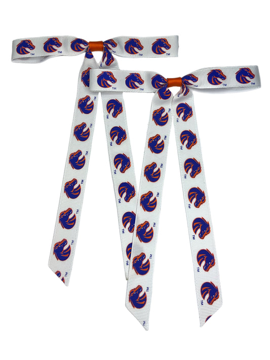 Boise State Broncos USA Bows Mini Bow Hair Clip Pair