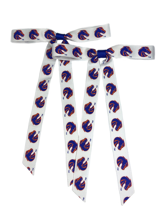Boise State Broncos USA Bows Mini Bow Hair Clip Pair