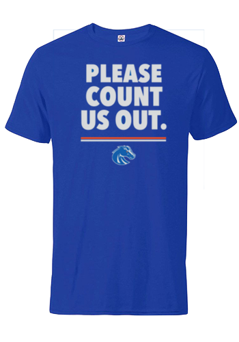 Boise State Broncos Select Men's Count Us Out (Royal)