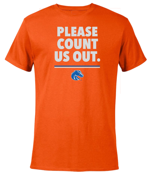 Boise State Broncos Men's Count Us Out (Orange)