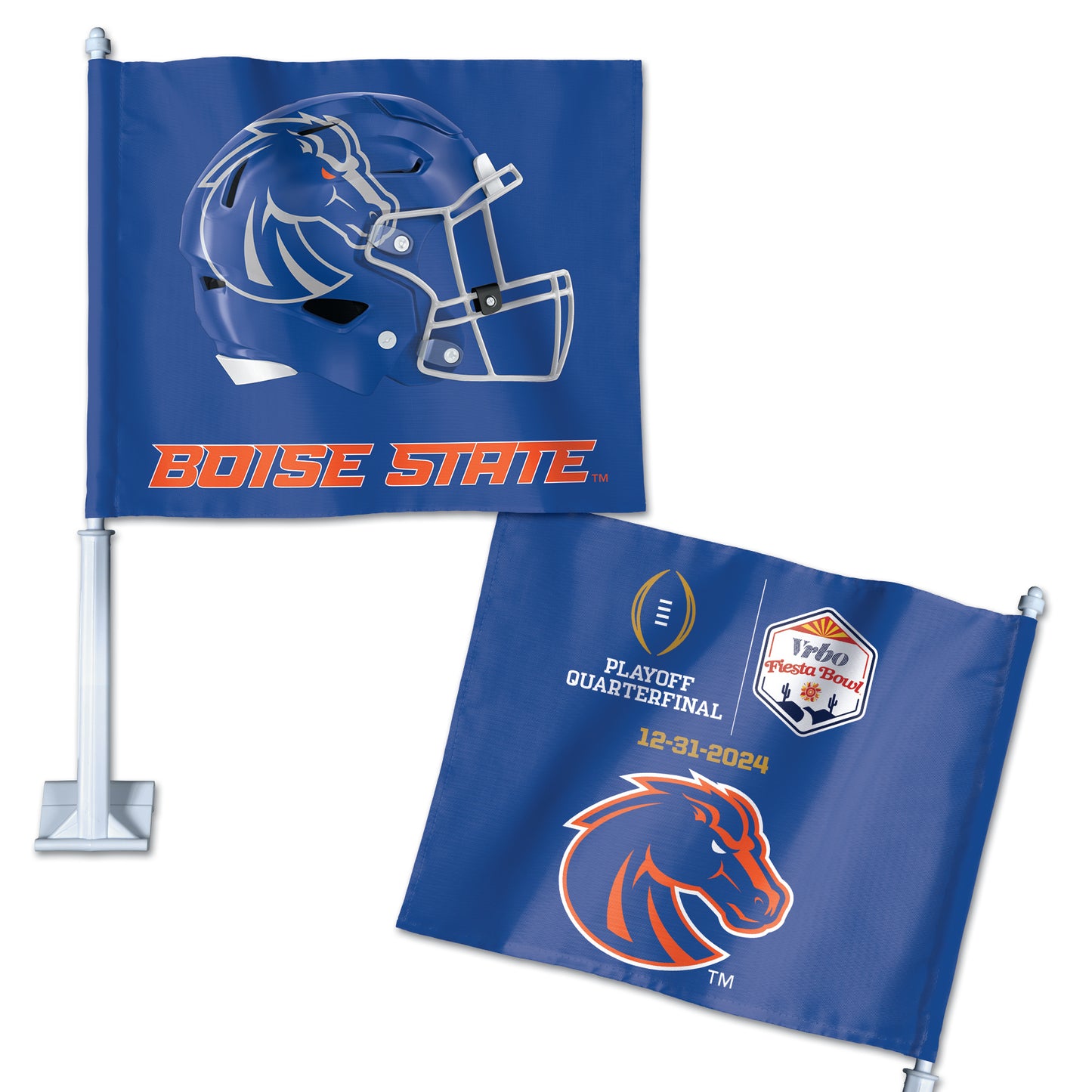 Boise State Broncos Fiesta Bowl Car Flag