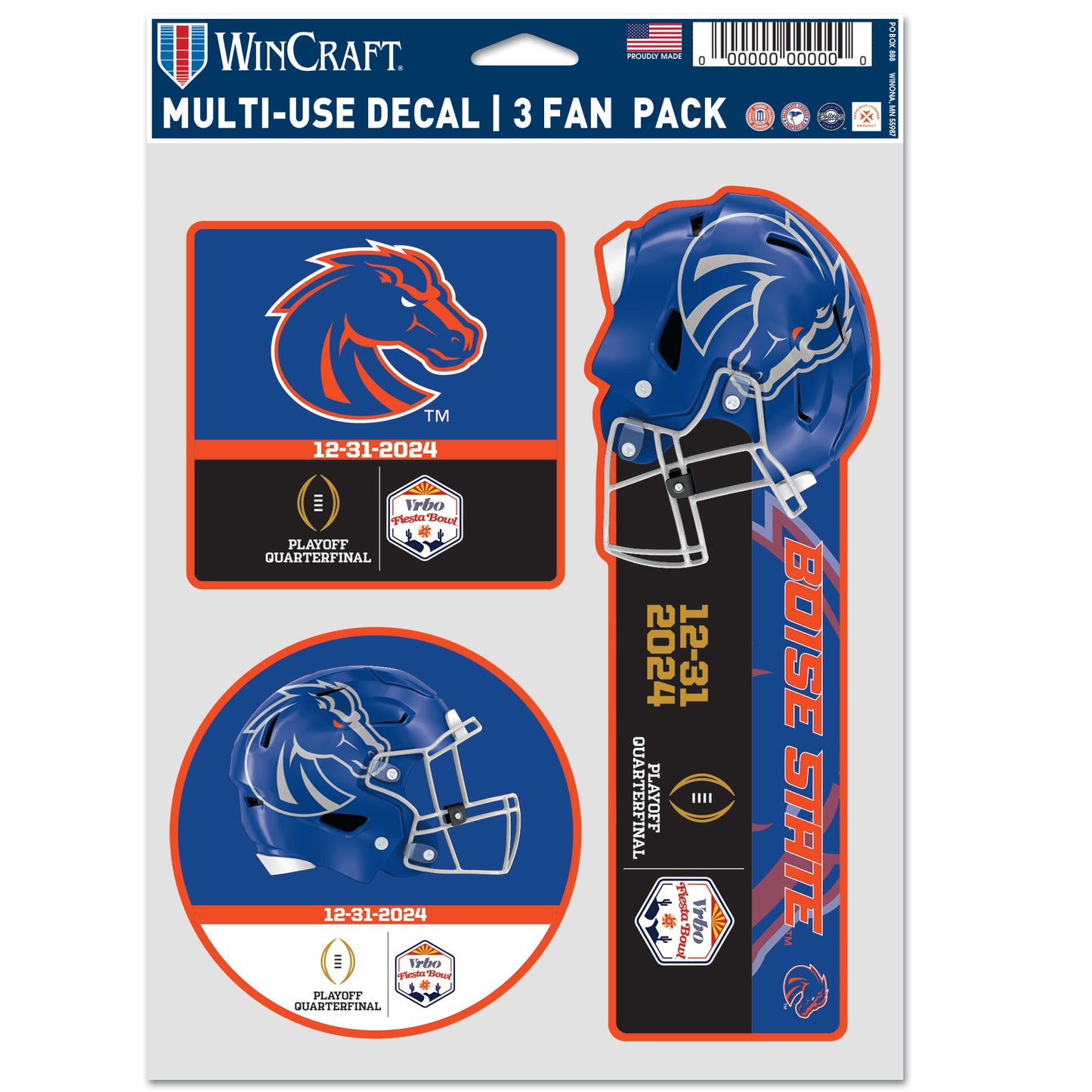 Boise State Broncos Fiesta Bowl Fan Decal