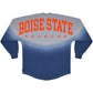 Boise State Broncos Spirit Jersey Unisex Oversized Crewneck (Grey/Blue)