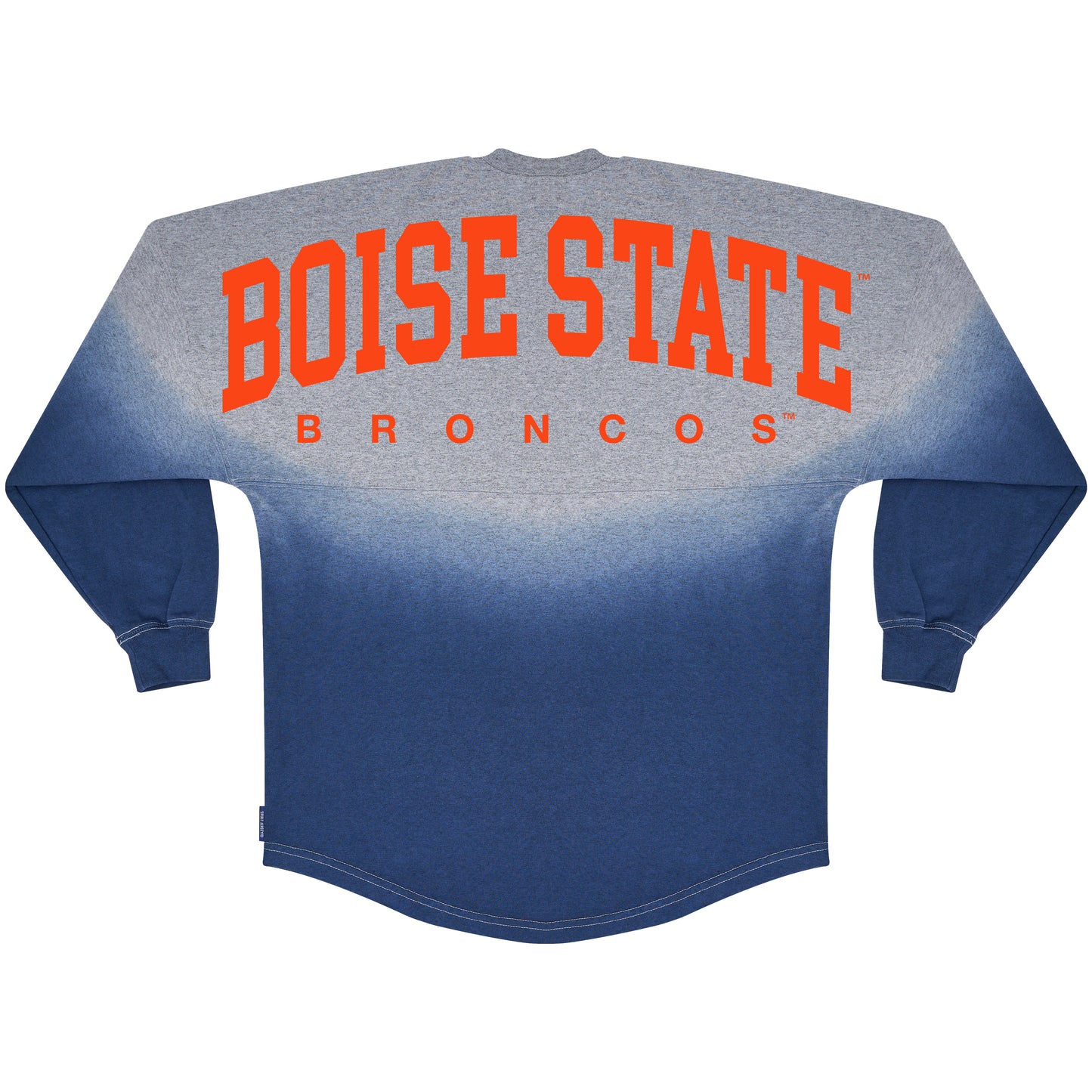 Boise State Broncos Spirit Jersey Unisex Oversized Crewneck (Grey/Blue)