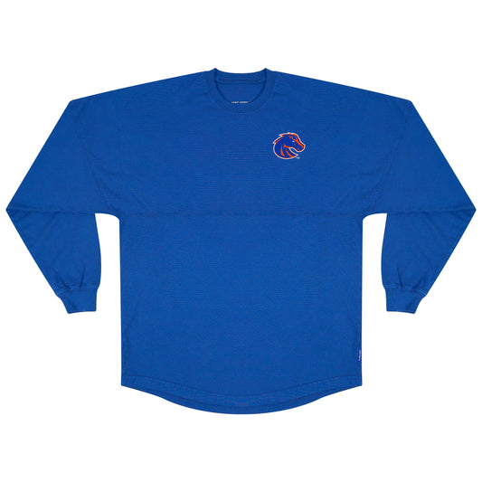 Boise State Broncos Spirit Jersey Unisex Oversized Crewneck (Blue)