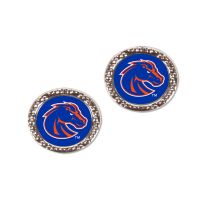 Boise State Broncos Wincraft Round Carded Stud Earrings (Blue)