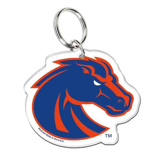 Boise State Broncos Wincraft Acrylic Bronco Keychain (Blue/Orange)