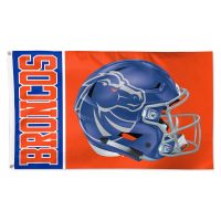Boise State Broncos Wincraft Deluxe 3x5 Helmet Flag (Blue/Orange)