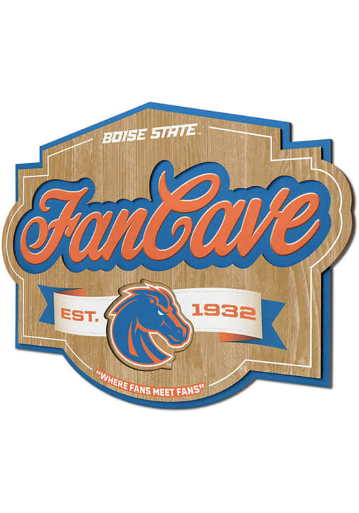 Boise State Broncos You The Fan Fan Cave 3D Wall Art