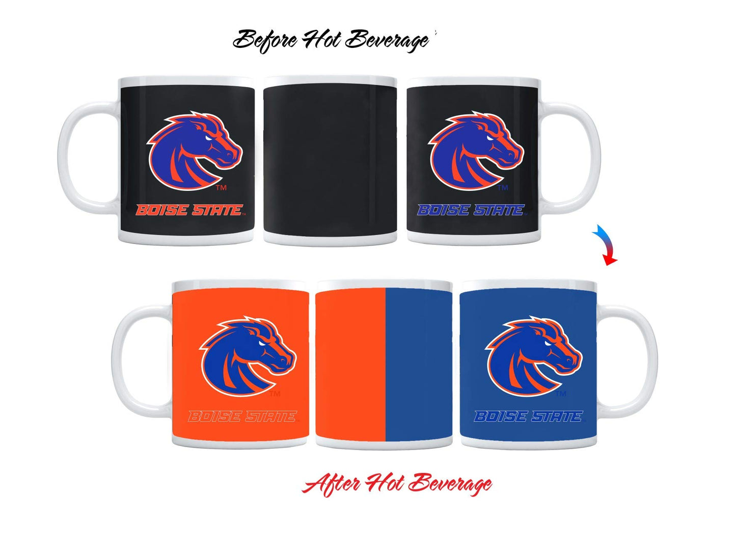 Boise State Broncos Sunkiss 11oz Color Changing Mug (Black)