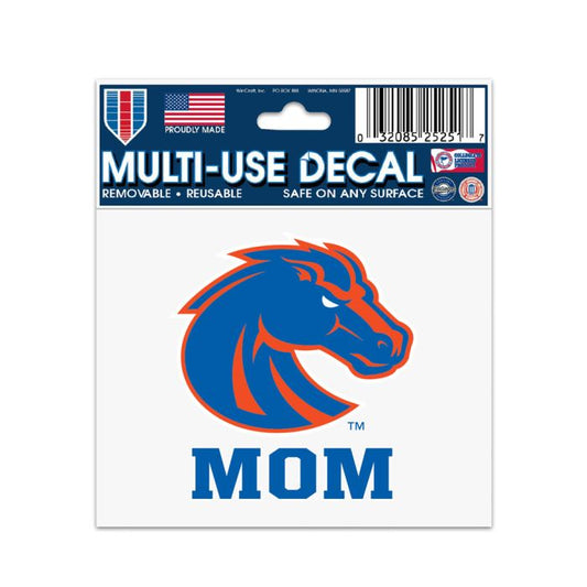 Boise State Broncos Wincraft 3x4 Multi-Use Bronco "Mom" Decal (Blue/Orange)