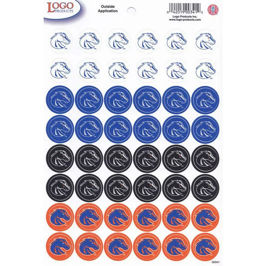 Boise State Broncos Logo Products 48 Count Sticker Set