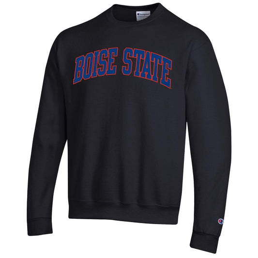 Boise State Broncos Champion Women's Oversized Crewneck Sweatshirt (Black)