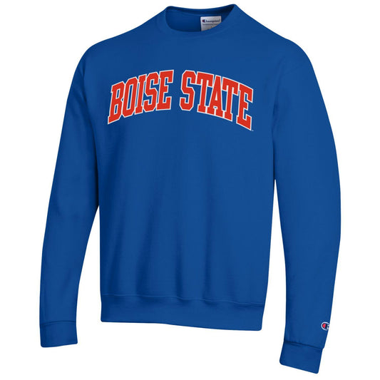 Boise State Broncos Champion Women's Oversized Crewneck Sweatshirt (Blue)