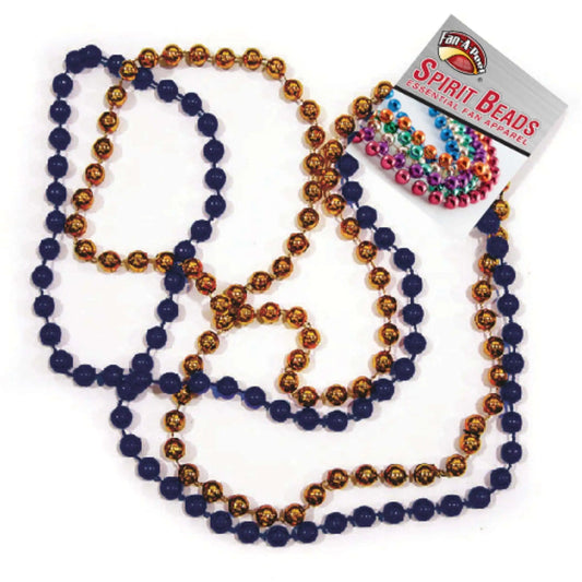Boise State Broncos Fan-A-Peel Beaded Necklace (Blue/Orange)