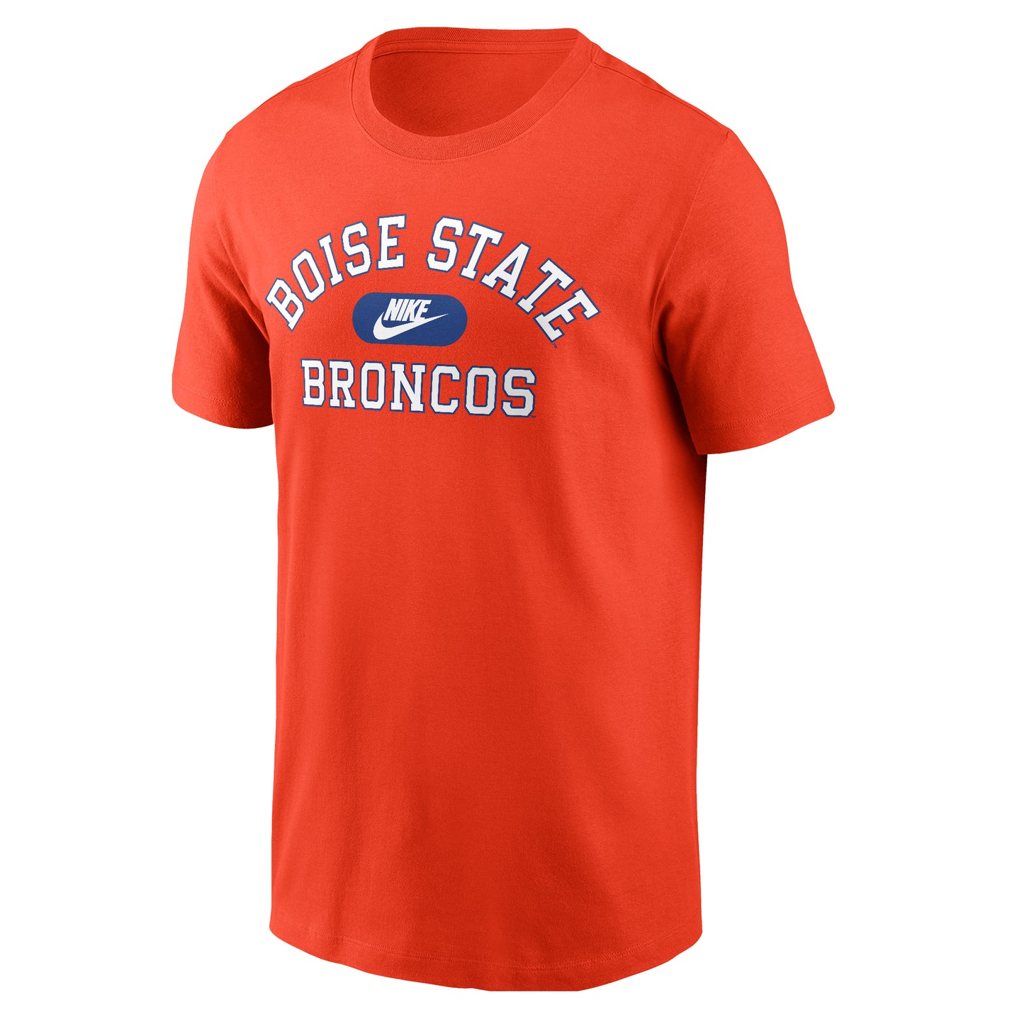 Boise State Broncos Nike Men's Curved "Boise State Broncos" T-Shirt (Orange)