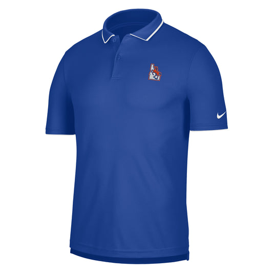 Boise State Broncos Nike Men's Vault Trim Dri-Fit Polo (Blue)