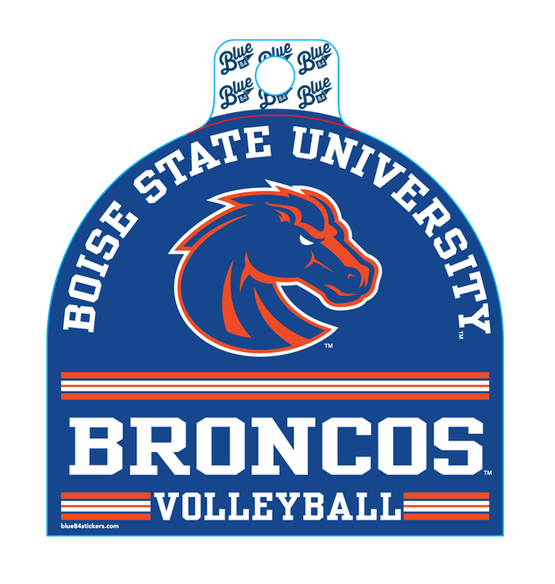 Boise State Broncos Blue84 Volleyball Sticker (Blue)
