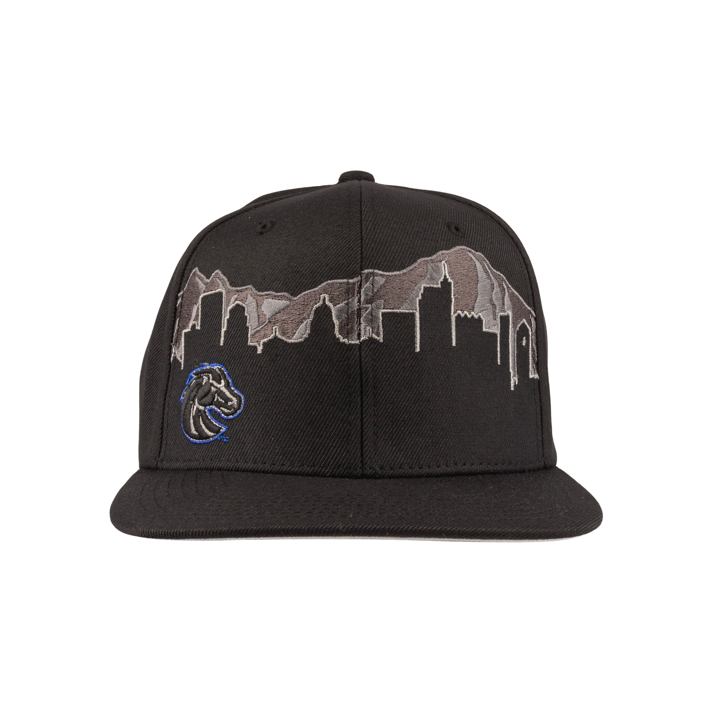 Boise State Broncos CapX Skyline Snapback Hat (Black)