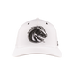 Boise State Broncos CapX Bronco Breathable Snapback Hat (White)