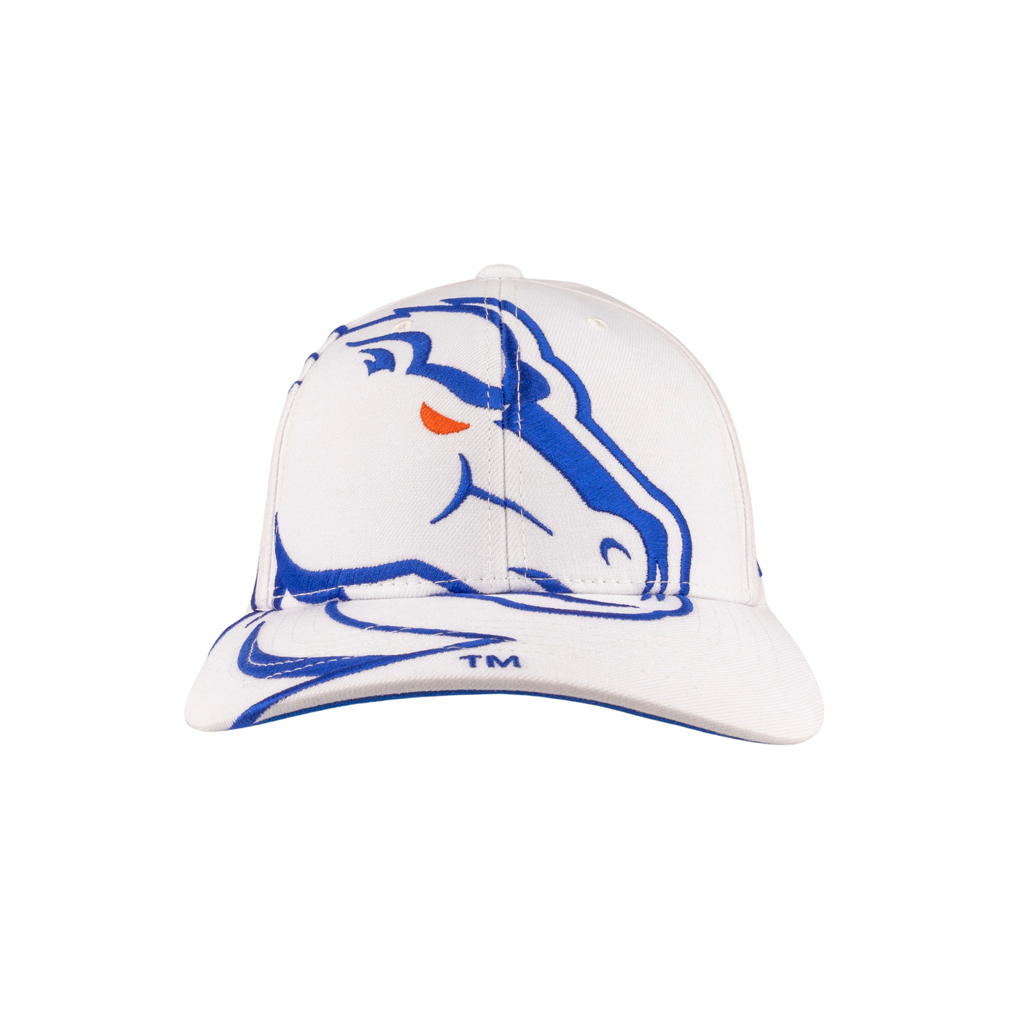 Boise State Broncos CapX Revamped Rivalry Flex Fit Hat (White/Blue)