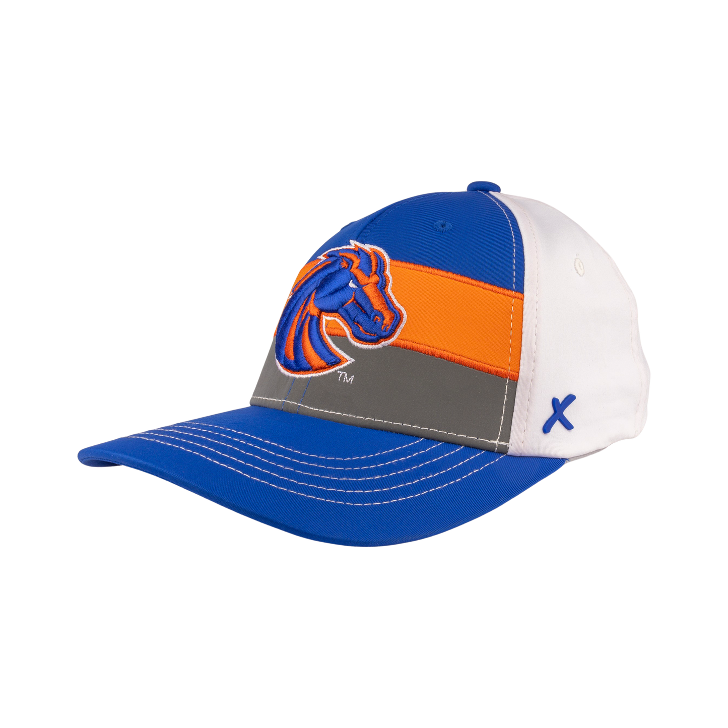 Boise State Broncos CapX Striped Multicolor Flex Fit Hat