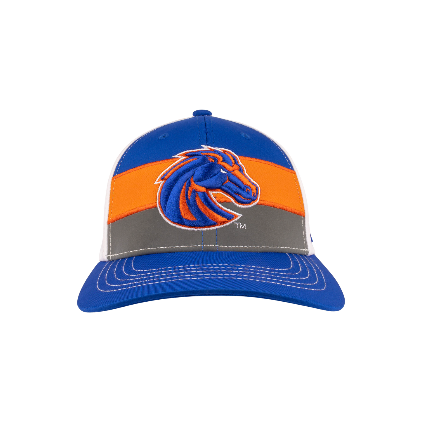 Boise State Broncos CapX Striped Multicolor Flex Fit Hat