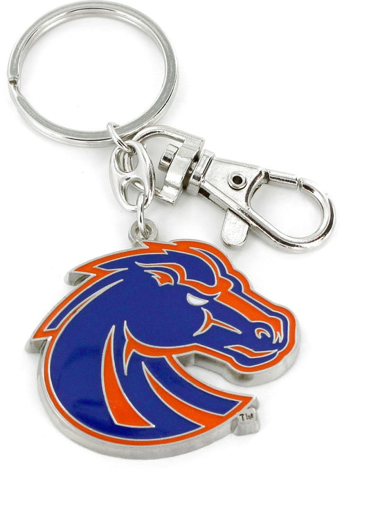 Boise State Broncos Aminco Bronco Keychain (Blue/Orange)